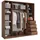 masseno Schwebetürenschrank TARI 180 x 205 x 58 cm Eiche