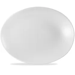 Churchill Super Vitrified Profil Orb Platte Oval 24.9x19.1cm, 12 Stück, Weiß, Oval