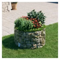 vidaXL Gabionensäule Rund 100 × 50 cm