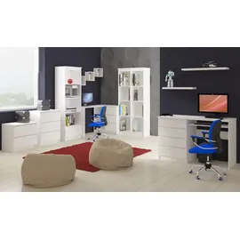 akord furniture factory AKORD A11 in der Farbe Weiß mit 6 Schubladen B135 x H77 x T50 cm
