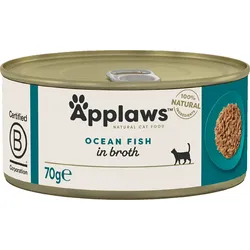 Applaws Katzen Nassfutter in der Dose mit Seefisch 70g