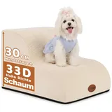 Hundetreppe für Kleine Hunde & Katzen, Haustiertreppe für Sofa,30CM,2Stufen