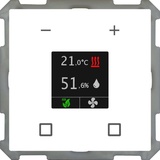 MDT Raumtemperaturregler Smart 63 mit Binäreingang 4-fach Studioweiß glänzend (SCN-RTR63S.01)