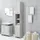 vidaXL Badezimmerschrank 30 x 161 x 30 cm Grau