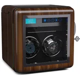 Klarstein Uhrenbeweger für Automatikuhren, Automatik-Uhrenbeweger für 2 Uhren, Automatikuhr Uhrenbeweger mit Acryl-Tür, Automatischer Uhrenbeweger, Blaue LEDs, Watch Winder mit 5 TPD Einstellungen