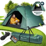 Vulnora Pop Up Zelt 4 Personen - Wasserdicht [5000mm Wassersäule] Wurfzelt 1-4 Personen | Auf- und Abbau in Sekunden - Strandzelt mit UV-Schutz -Blickdicht - Strand Camping Outdoor Reisen