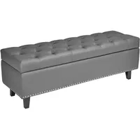 Vevor Sitzbank Ottomane Grau 41,5 x 130,5 x 44,0 cm