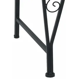 vidaXL Baumbank Ø 160 x 89 cm Schwarz