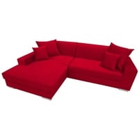 JVmoebel Ecksofa, Sofa Schlafsofa Designer Sofas mit Bettfunktion Ecksofa Couch NEU rot