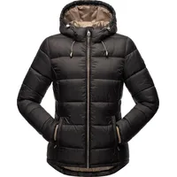 MARIKOO Damen Jacke Steppjacke Übergangsjacke Stepp Herbst gesteppt mit Kapuze Leandraa