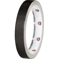 TOOLCRAFT HEB15L10SC HEB15L10SC Gewebeklebeband HEB15L10SC Schwarz (L x B)