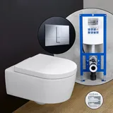 Villeroy & Boch Avento Wand-WC mit WC-Sitz Weiß