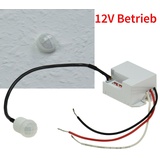 ChiliTec Mini Einbau Bewegungsmelder 12V DC LED geeignet, weiß