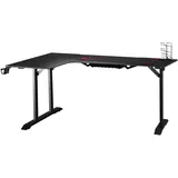 Homcom Gaming Tisch L-förmig Schwarz Rot PC