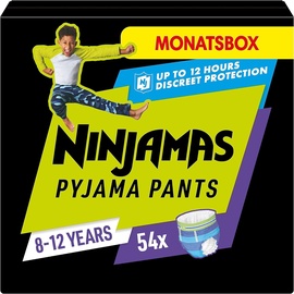 Pampers Ninjamas Pyjama Pants Monatsbox für Jungs 8-12 Jahre, 54 Stück