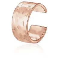 Elli Ohrklemme »Ohrringe Earcuff Single gehämmert 925 Sterling Silber«, rosegold