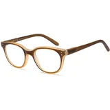 NEW VISION Lesebrille, Lesebrille Damen, Lesebrille Blaulichtfilter, Retro Computer Lesebrille für Unisex, NV1201-B (BRAUN, 1, Diottria)