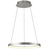 Paul Neuhaus LED-Pendelleuchte Hoop Alu, Eisen, Stahl & Metall Silber