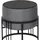 [en.casa] Hocker Tas 38 x 38 x 38 cm Dunkelgrau