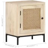 vidaXL Nachttisch 40 x 30 x 50 cm Braun