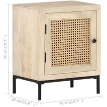 vidaXL Nachttisch 40 x 30 x 50 cm Braun