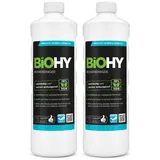 BIOHY Rohrreiniger (2x1l Flasche) | EXTRA STARK | flüssiger Abflussreiniger | Geruchsneutral | für Verstopfungen