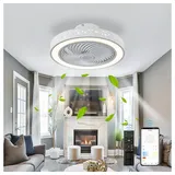 Laybasic Deckenventilator Deckenventilator mit beleuchtung 6 Windgeschwindigkeiten 3000K-6500K, Ventilator Lampe Decke Schlafzimmer