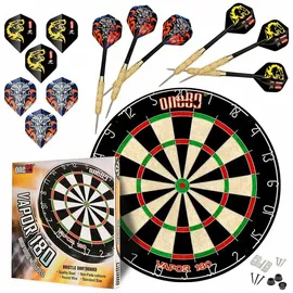 COFI 1453 Professional perfection Dartscheibe mit Pfeilen, aus Sisal