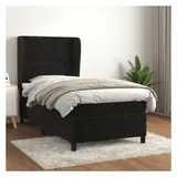 vidaXL Boxspringbett 100 x 200 cm Schwarz