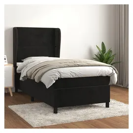 vidaXL Boxspringbett 100 x 200 cm Schwarz