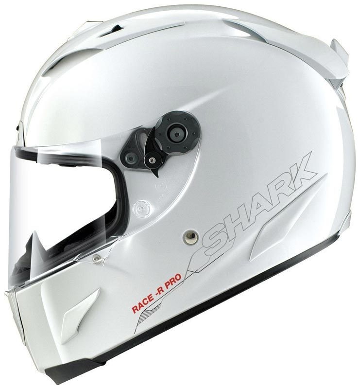 Shark Race-R Pro Blank Helm, weiss, Größe XS für Männer