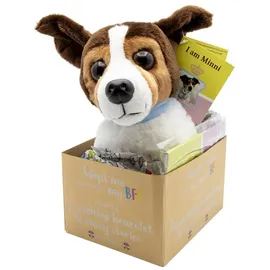 Joy Toy Minnie - adopt me Plüsch Tier Hund 18 cm Mehrfarbig