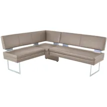 K+W Komfort & Wohnen Eckbank K+W KOMFORT & WOHNEN, grau (smoke 86), B:158cm H:89cm T:199cm, Sitzbänke, Eckbank, langer Schenkel links oder rechts, mit dekorativen Distanzhalter