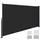 Tectake Aluminium Seitenmarkise 300 x 160 cm schwarz