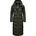 Navahoo Damen, Wintermantel warmer Steppmantel lang mit abnehmbarer Kapuze Isalie Dark Olive Gr. XL - XL