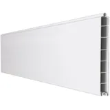 GROJA PVC Steckzaun Sichtschutzzaun 180 x 15 cm Weiß