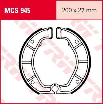 TRW Lucas Brake schoenen MCS945