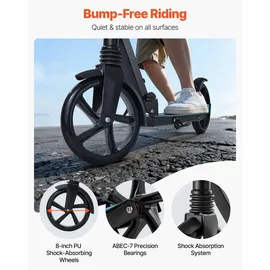 Vevor Scooter Schwarz/Blau