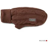Wolters Hundepullover Strickpullover Zopf braun 30cm Regulär