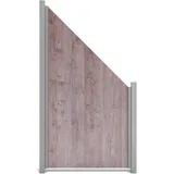 GROJA Sichtschutzelement 90 x 180/90 cm Braun HPL