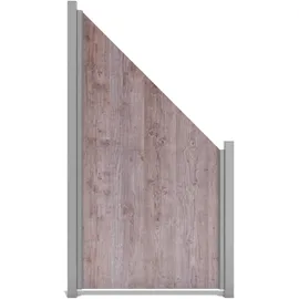 GROJA Sichtschutzelement 90 x 180/90 cm Braun HPL