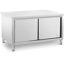 Royal Catering Edelstahl-Arbeitsschrank 160 x 80 cm 500 kg -