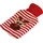 MacMa Wärmflasche mit kuscheligem Stricküberzug mit Weihnachtsmotiv "Rentier"