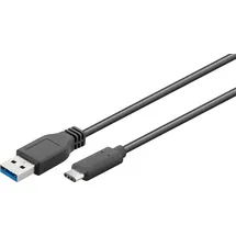 goobay USB-A auf USB-C 0,15 m Schwarz