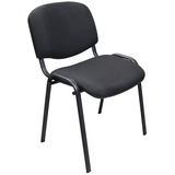 PROREGAL® Stapelstuhl Stapelstuhl Blackbird, HxBxT 78x54x60cm, stapelbar, Schwarz