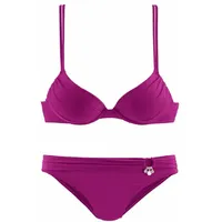 s.Oliver Push-Up-Bikini Damen Rosa 38 Cup A
