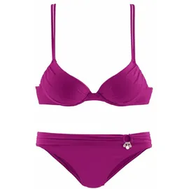 s.Oliver Push-Up-Bikini Damen Rosa 38 Cup A