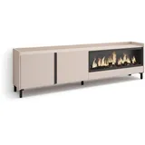 SKRAUT HOME Lowboard 212x61 cm Beige Holzwerkstoff