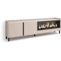 SKRAUT HOME Lowboard 212x61 cm Beige Holzwerkstoff
