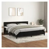 vidaXL Boxspringbett 200 x 200 cm Schwarz